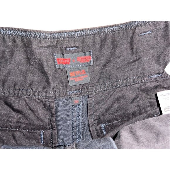 Levi’s X Stranger Things Front Flap Jeans Sz 30 Black Eleven Pants Pleated Front - Picture 5 of 15